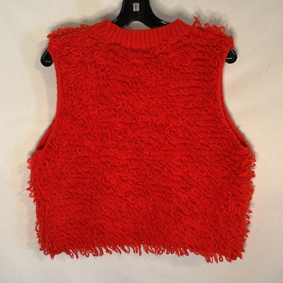 FIBFLX Red Textured Loop Sleeveless Top Medium - Picture 5 of 6